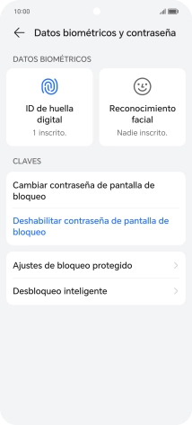 Pulsa Deshabilitar contraseña de pantalla de bloqueo e introduce el código de seguridad extra que has creado anteriormente. Pulsa Deshabilitar contraseña de pantalla de bloqueo e introduce el código de seguridad extra que has creado anteriormente.