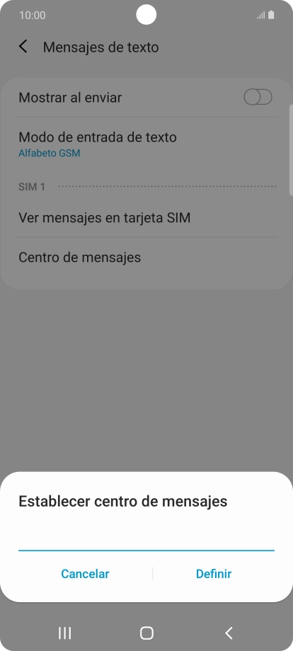 Introduce +34607003110 y pulsa Definir. Introduce +34607003110 y pulsa Definir.