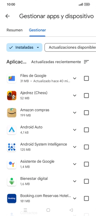 Pulsa la app deseada. Pulsa la app deseada.