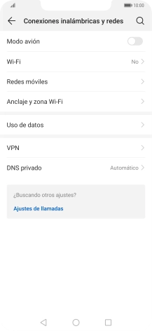 Pulsa Redes móviles.