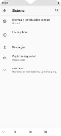 Pulsa Avanzado.