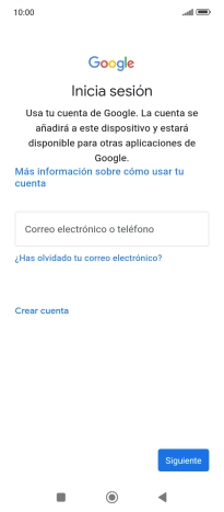 Si no tienes una cuenta de Google, pulsa Crear cuenta y sigue las indicaciones de la pantalla para ver cómo crear una cuenta nueva. Si no tienes una cuenta de Google, pulsa Crear cuenta y sigue las indicaciones de la pantalla para ver cómo crear una cuenta nueva.