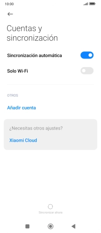 Pulsa Añadir cuenta. Pulsa Añadir cuenta.