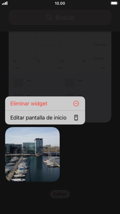 Pulsa Eliminar widget. Pulsa Eliminar widget.