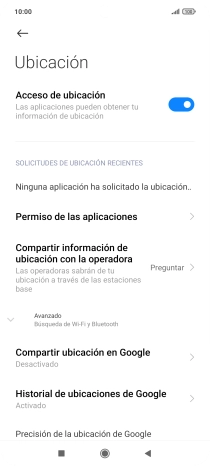 Pulsa Permiso de las aplicaciones. Pulsa Permiso de las aplicaciones.