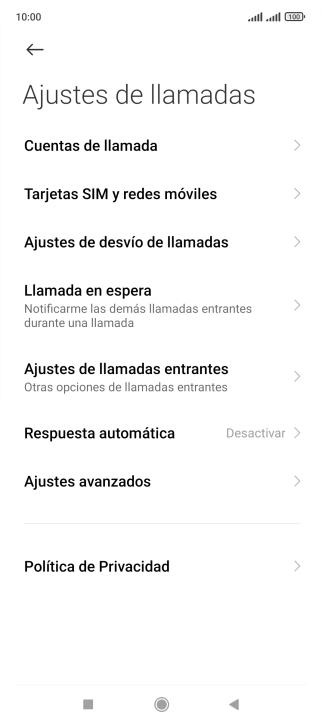 Pulsa Ajustes de desvío de llamadas.