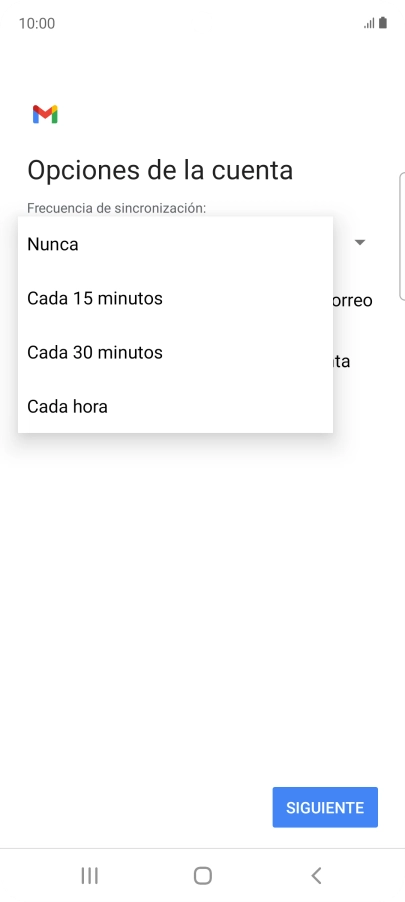Pulsa el ajuste deseado. Pulsa el ajuste deseado.
