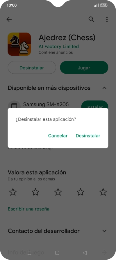 Pulsa Desinstalar. Pulsa Desinstalar.