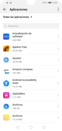 Pulsa la app deseada. Pulsa la app deseada.
