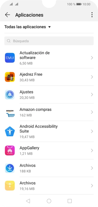 Pulsa la app deseada. Pulsa la app deseada.