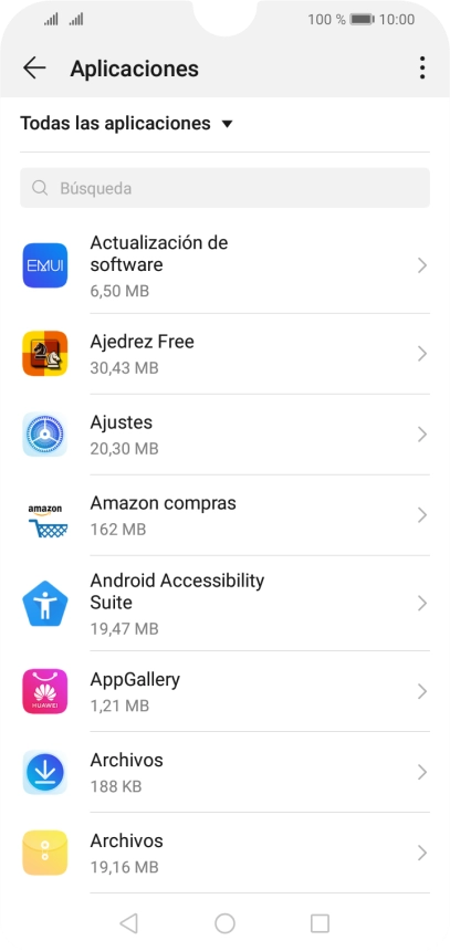 Pulsa la app deseada. Pulsa la app deseada.