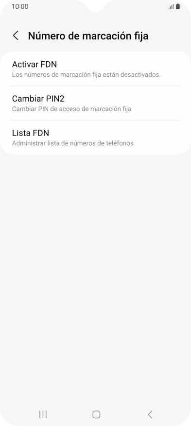 Pulsa Activar FDN. Pulsa Activar FDN.