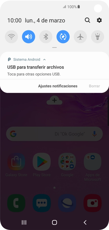 Pulsa Toca para otras opciones USB.. Pulsa Toca para otras opciones USB..
