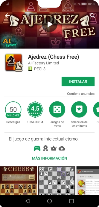 Pulsa INSTALAR y sigue las indicaciones de la pantalla para instalar la app. Pulsa INSTALAR y sigue las indicaciones de la pantalla para instalar la app.