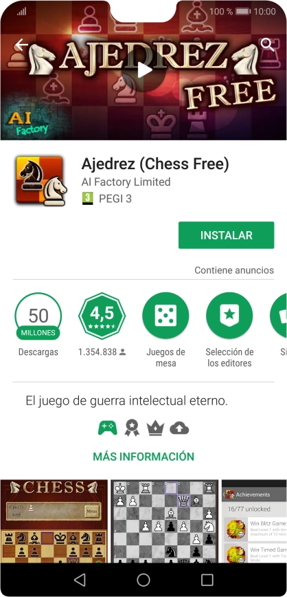 Pulsa INSTALAR y sigue las indicaciones de la pantalla para instalar la app. Pulsa INSTALAR y sigue las indicaciones de la pantalla para instalar la app.
