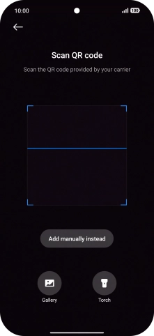 Place the QR code you've received inside the phone camera frame to scan the code. Place the QR code you've received inside the phone camera frame to scan the code.