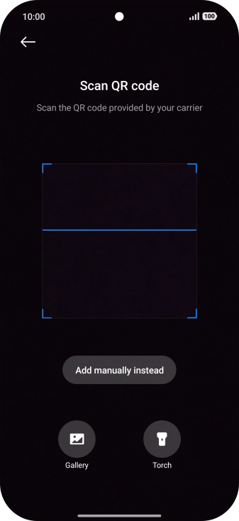 Place the QR code you've received inside the phone camera frame to scan the code. Place the QR code you've received inside the phone camera frame to scan the code.