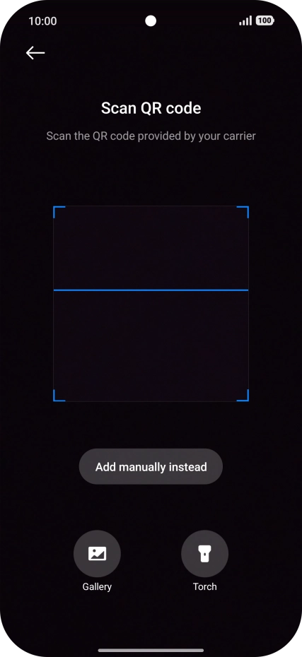 Place the QR code you've received inside the phone camera frame to scan the code. Place the QR code you've received inside the phone camera frame to scan the code.