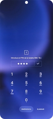 Si lo solicita el teléfono, introduce el código PIN y pulsa el icono de aceptar. Si lo solicita el teléfono, introduce el código PIN y pulsa el icono de aceptar.