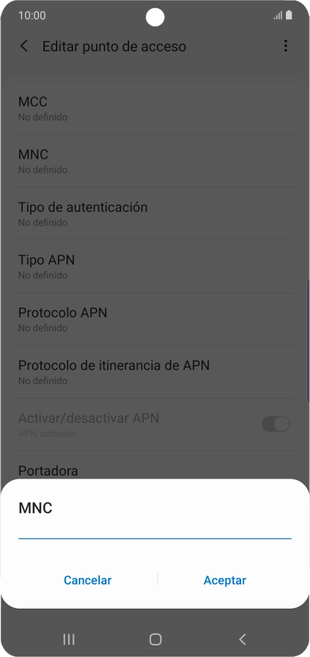 Introduce 01 y pulsa Aceptar. Introduce 01 y pulsa Aceptar.