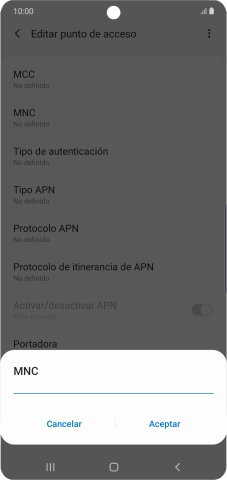 Introduce 01 y pulsa Aceptar. Introduce 01 y pulsa Aceptar.