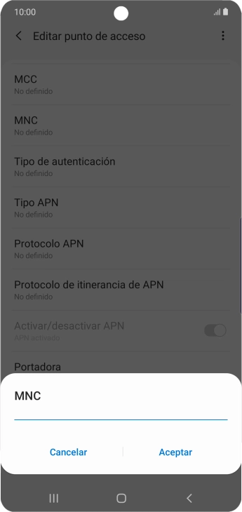 Introduce 01 y pulsa Aceptar. Introduce 01 y pulsa Aceptar.