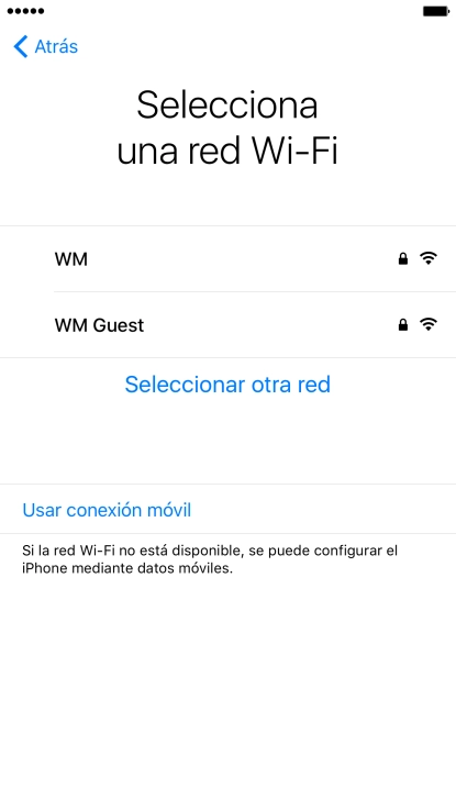 Pulsa la red wifi deseada. Pulsa la red wifi deseada.