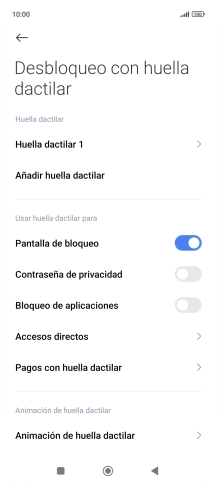 Pulsa el indicador junto a los ajustes deseados para activarlos o desactivarlos. Pulsa el indicador junto a los ajustes deseados para activarlos o desactivarlos.
