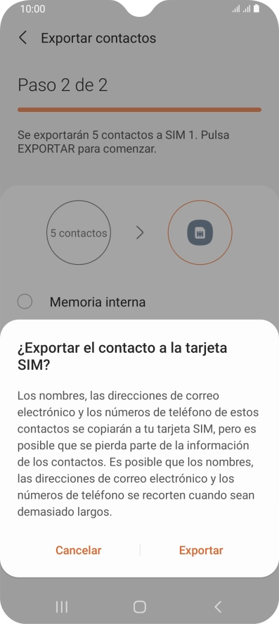 Pulsa Exportar. Pulsa Exportar.