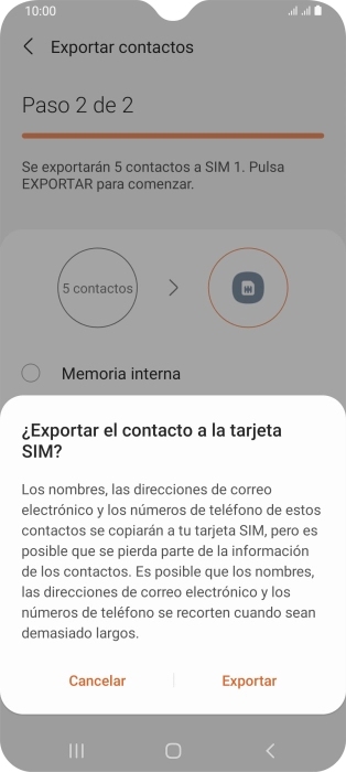 Pulsa Exportar. Pulsa Exportar.
