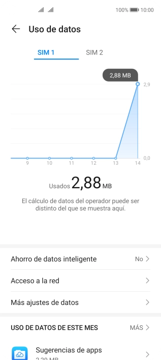Pulsa la tarjeta SIM deseada.