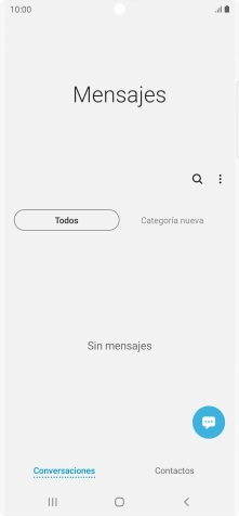 Pulsa el icono de nuevo mensaje. Pulsa el icono de nuevo mensaje.