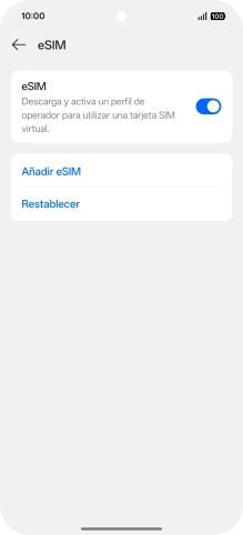 Pulsa Añadir eSIM. Pulsa Añadir eSIM.