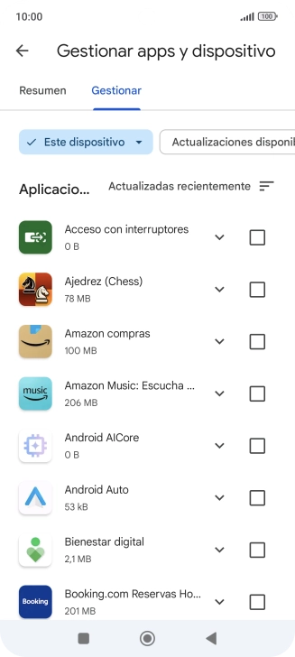 Pulsa la app deseada. Pulsa la app deseada.