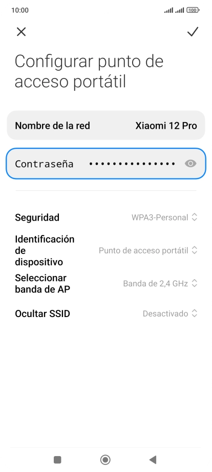 Pulsa Contraseña e introduce una contraseña. Pulsa Contraseña e introduce una contraseña.