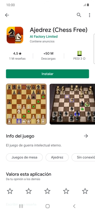 Pulsa Instalar y sigue las indicaciones de la pantalla para instalar la app.