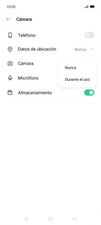 Pulsa el ajuste deseado. Pulsa el ajuste deseado.