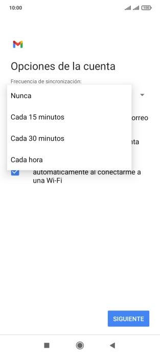 Pulsa el ajuste deseado. Pulsa el ajuste deseado.