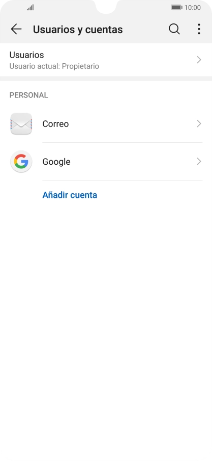 Pulsa Correo.