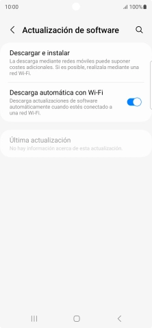 Pulsa Descargar e instalar. Si hay una versión de software nueva disponible, aparecerá ahora en la pantalla. Sigue las indicaciones de la pantalla para actualizar el software del teléfono. Pulsa Descargar e instalar. Si hay una versión de software nueva disponible, aparecerá ahora en la pantalla. Sigue las indicaciones de la pantalla para actualizar el software del teléfono.
