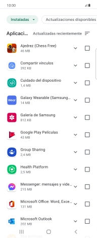 Pulsa la app deseada. Pulsa la app deseada.