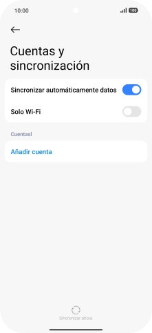 Pulsa Añadir cuenta. Pulsa Añadir cuenta.