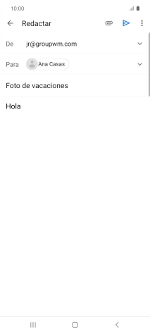 Pulsa el icono de anexos. Pulsa el icono de anexos.