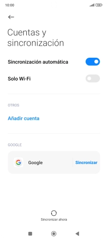 Pulsa Añadir cuenta. Pulsa Añadir cuenta.