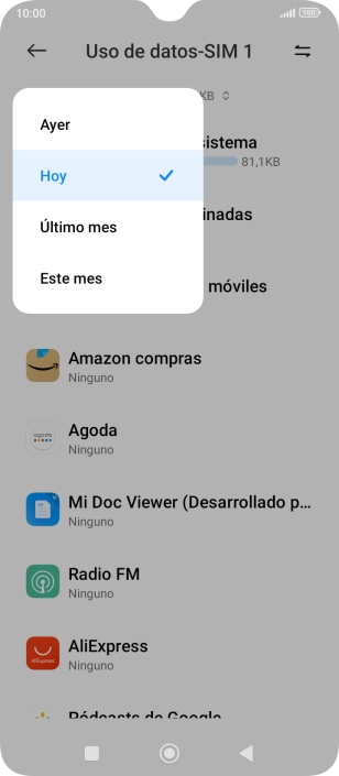 Pulsa el ajuste deseado. Pulsa el ajuste deseado.