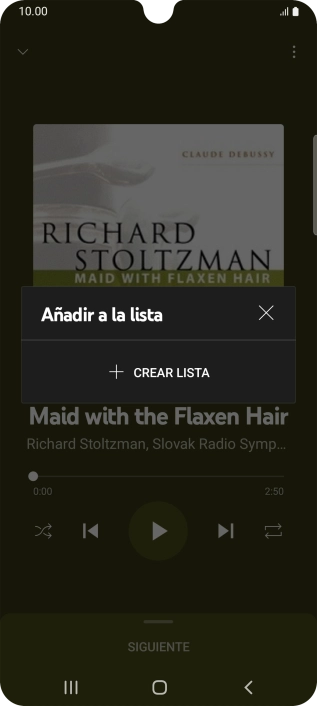 Pulsa CREAR LISTA. Pulsa CREAR LISTA.