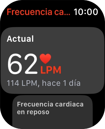 Tu pulso del momento se visualiza bajo Actual. Tu pulso del momento se visualiza bajo Actual.