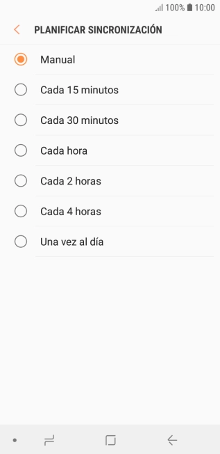Pulsa el ajuste deseado.