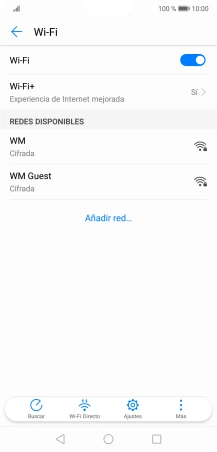Pulsa la red wifi deseada. Pulsa la red wifi deseada.
