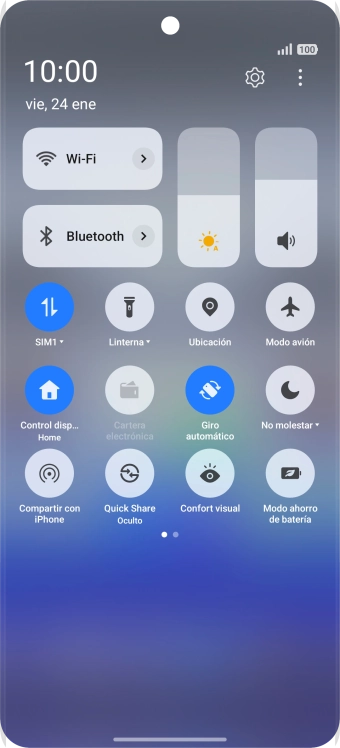 Pulsa el icono de ajustes. Pulsa el icono de ajustes.